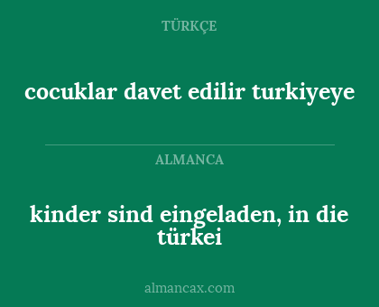 cocuklar davet edilir turkiyeye - kinder sind eingeladen, in die türkei