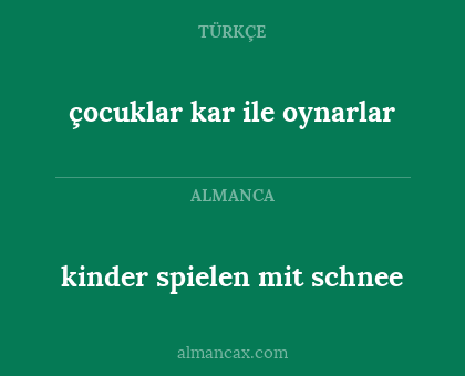 kinder spielen mit schnee - çocuklar kar ile oynarlar