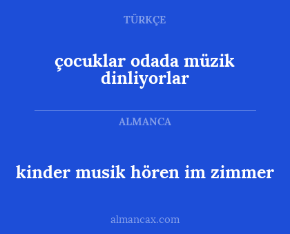 çocuklar odada müzik dinliyorlar - kinder musik hören im zimmer