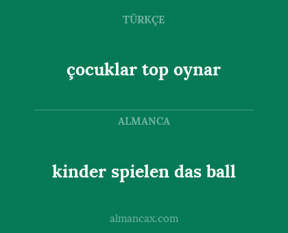 çocuklar top oynar - kinder spielen das ball