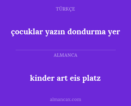 çocuklar yazın dondurma yer - kinder art eis platz
