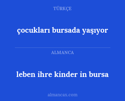 leben ihre kinder in bursa - çocukları bursada yaşıyor