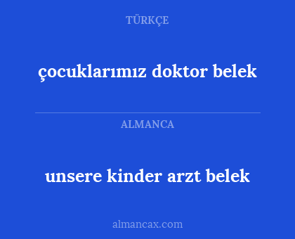 unsere kinder arzt belek - çocuklarımız doktor belek