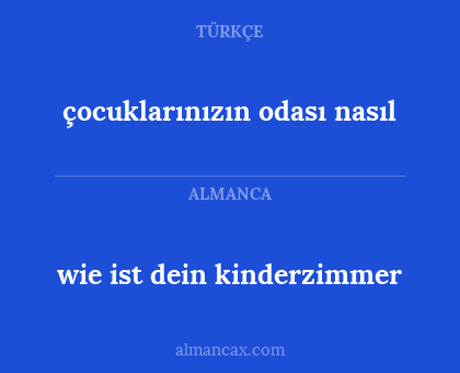 çocuklarınızın odası nasıl - wie ist dein kinderzimmer