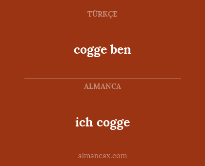 cogge ben - ich cogge