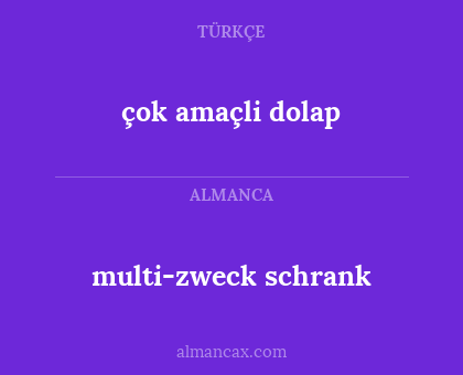 çok amaçli dolap - multi-zweck schrank