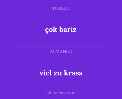 viel zu krass - çok bariz