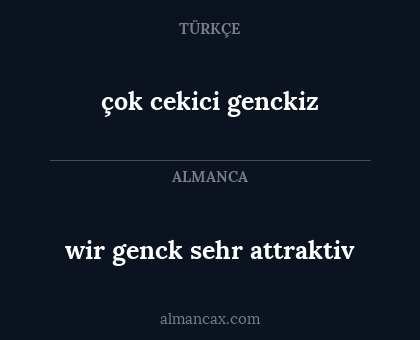 çok cekici genckiz - wir genck sehr attraktiv