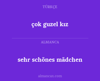 sehr schönes mädchen - çok guzel kız