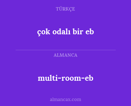 multi-room-eb - çok odalı bir eb