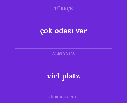 çok odası var - viel platz