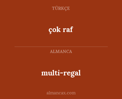 multi-regal - çok raf