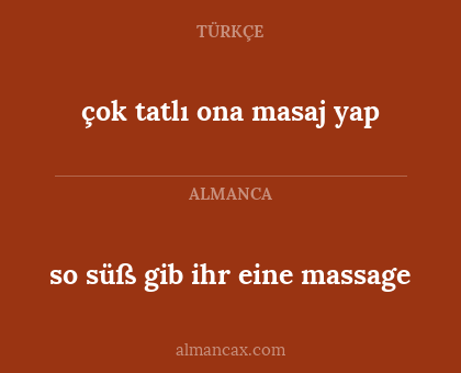 çok tatlı ona masaj yap - so süß gib ihr eine massage