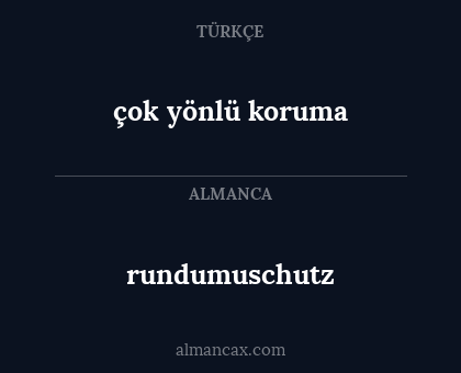rundumuschutz - çok yönlü koruma