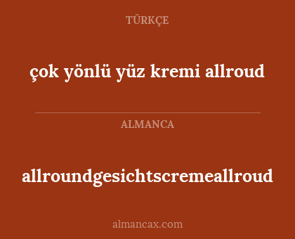 allroundgesichtscremeallroud - çok yönlü yüz kremi allroud