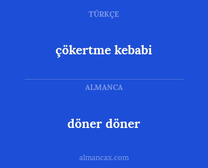 çökertme kebabi - döner döner