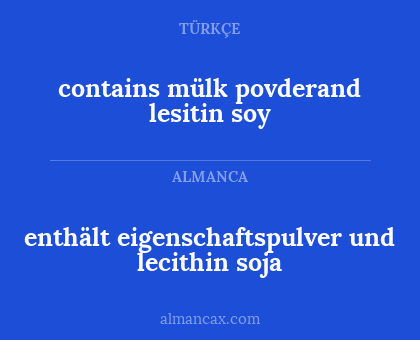 enthält eigenschaftspulver und lecithin soja - contains mülk povderand lesitin soy