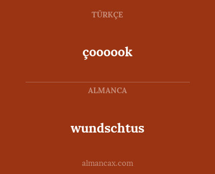 çoooook - wundschtus