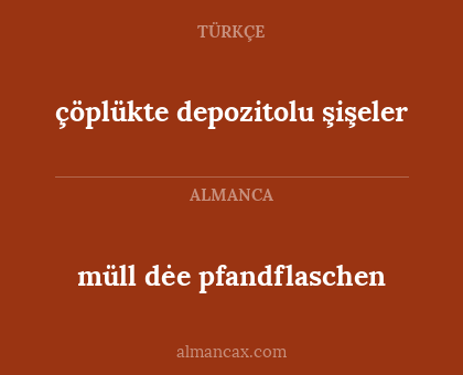 müll
dėe pfandflaschen - çöplükte depozitolu şişeler