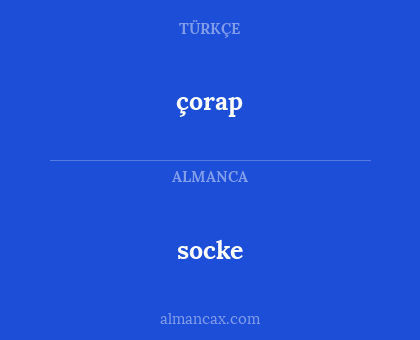çorap - socke