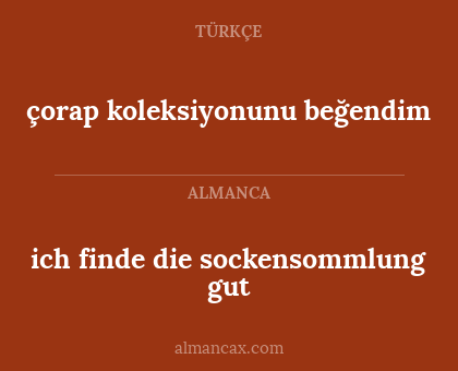 çorap koleksiyonunu beğendim - ich finde die sockensommlung gut