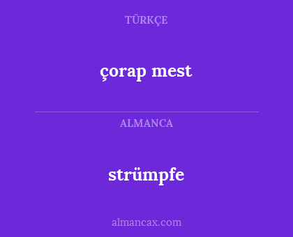 strümpfe - çorap mest