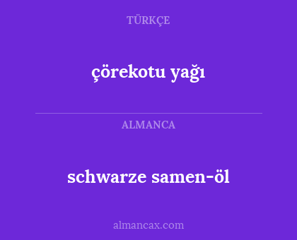 çörekotu yağı - schwarze samen-öl