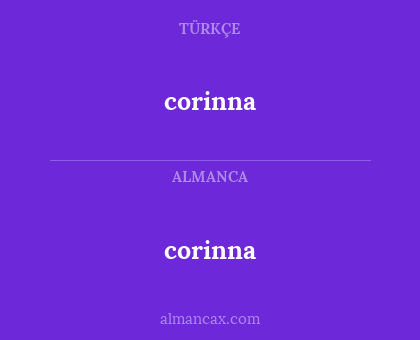 corinna - corinna