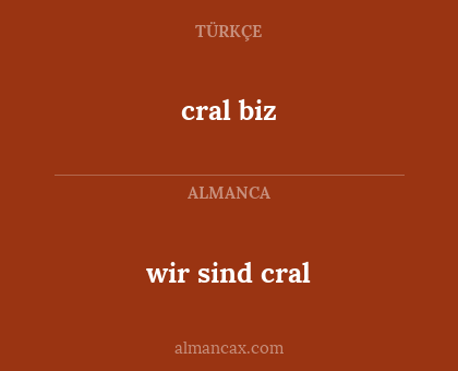 wir sind cral - cral biz