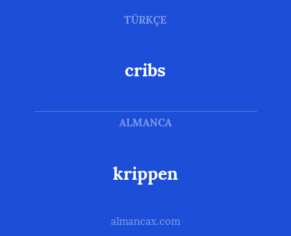 cribs - krippen