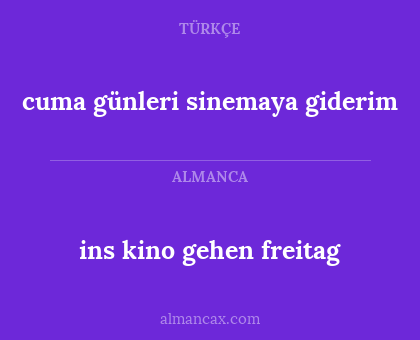 cuma günleri sinemaya giderim - ins kino gehen freitag