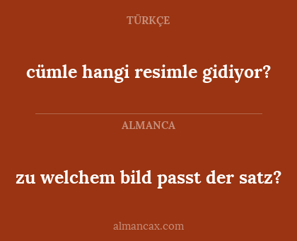 cümle hangi resimle gidiyor? - zu welchem bild passt der satz?