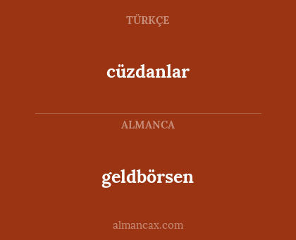 cüzdanlar - geldbörsen