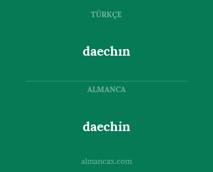 daechin - daechın