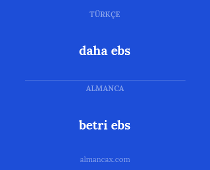 daha ebs - betri ebs