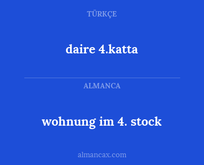daire 4.katta - wohnung im 4. stock