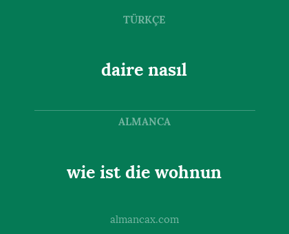 daire nasıl - wie ist die wohnun