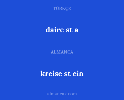 daire st a - kreise st ein