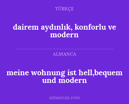 dairem aydınlık, konforlu ve modern - meine wohnung ist hell,bequem und modern
