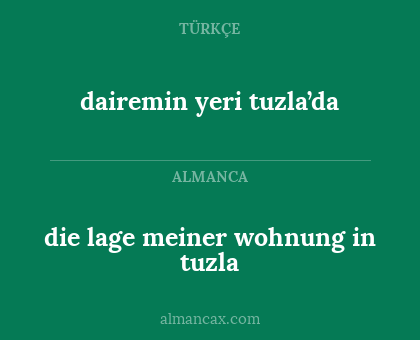 dairemin yeri tuzla’da - die lage meiner wohnung in tuzla
