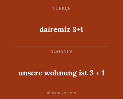 unsere wohnung ist 3 + 1 - dairemiz 3+1