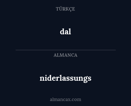 niderlassungs - dal
