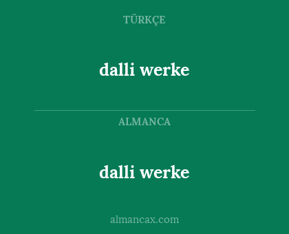 dalli werke - dalli werke