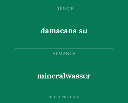 mineralwasser - damacana su