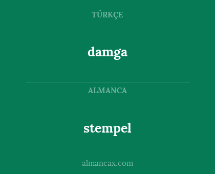 stempel - damga