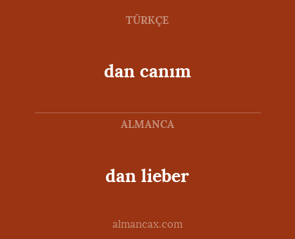 dan canım - dan lieber