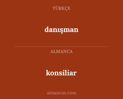 danışman - konsiliar
