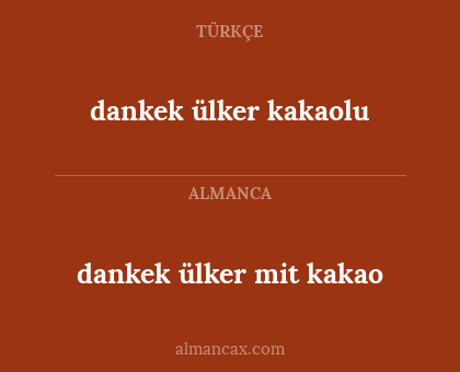 dankek ülker kakaolu - dankek ülker mit kakao