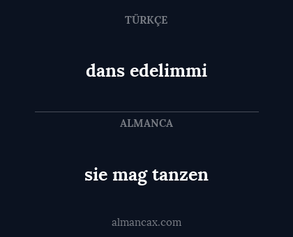 dans edelimmi - sie mag tanzen