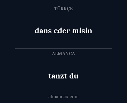 tanzt du - dans eder misin